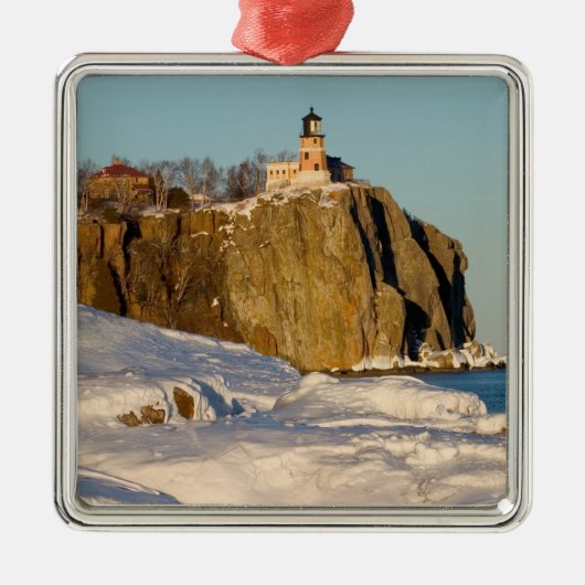 Split Rock Lighthouse State Park aan het meer Metalen Ornament (Voorkant)