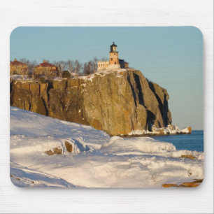 Split Rock Lighthouse State Park aan het meer Muismat