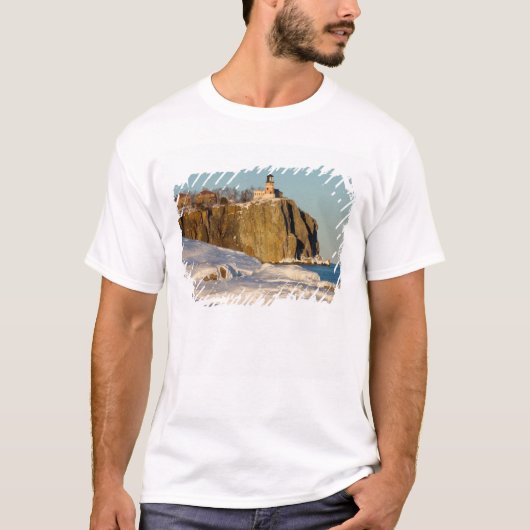 Split Rock Lighthouse State Park aan het meer T-shirt (Voorkant)