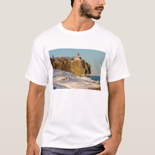 Split Rock Lighthouse State Park aan het meer T-shirt (Voorkant)