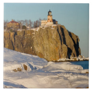 Split Rock Lighthouse State Park aan het meer Tegeltje