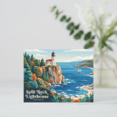 Split Rock Lighthouse State Park VS Briefkaart (Staand voorkant)
