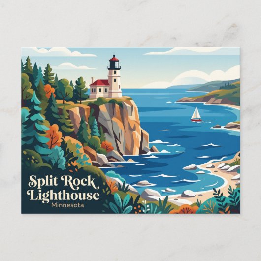 Split Rock Lighthouse State Park VS Briefkaart (Voorkant)