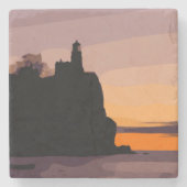 SPLIT ROCK LIGHTHOUSE STENEN ONDERZETTER (Voorkant)