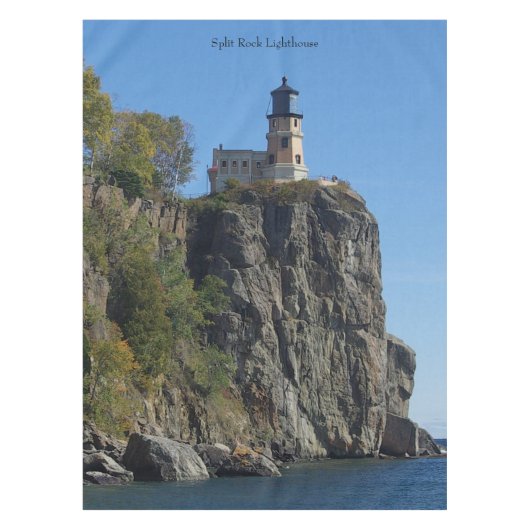 Split Rock Lighthouse van strand tablecloth Tafelkleed (Voorkant)
