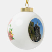 Split Rock Lighthouse vanaf strand ornament (Links)