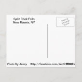 Split Rock tijdens Irene Briefkaart (Achterkant)