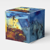Split Rock vuurtoren bij nacht Bedankdoosjes (Voorkant Zijde)