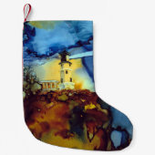 Split Rock vuurtoren bij nacht Kleine Kerstsok (Voorkant)