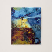 Split Rock vuurtoren bij nacht Legpuzzel (Verticaal)
