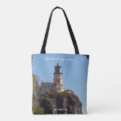 Split Rock Vuurtoren in de hele canvas tas (Achterkant)