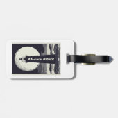 Split Rock vuurtoren Minnesota Moon Bagagelabel (Achterkant horizontaal)