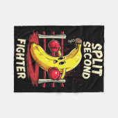 Split Second Fighter Muay Thai MMA Boxing Banana Fleece Deken (Voorkant (Horizontaal))