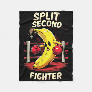 Split Second Fighter Muay Thai MMA Boxing Banana Fleece Deken