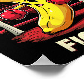 Split Second Fighter Muay Thai MMA Boxing Banana Poster (Hoek)