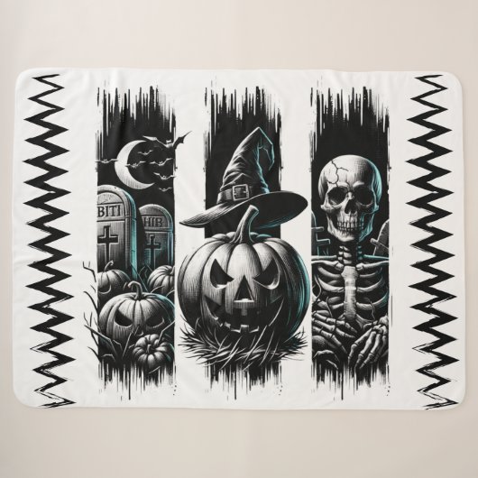 Split Shadows – Een trio van terreur Sherpa Deken (Voorkant (horizontaal))
