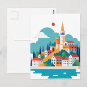 Split stad Kroatië Briefkaart (Voorkant / Achterkant)