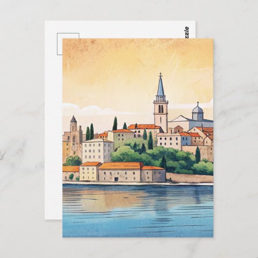 Split stad Kroatië Briefkaart (Voorkant / Achterkant)