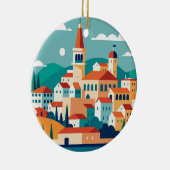 Split stad Kroatië Keramisch Ornament (Rechts)