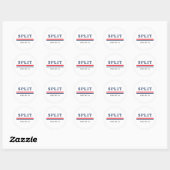 Split Stad Kroatië Ronde Sticker (Vel)
