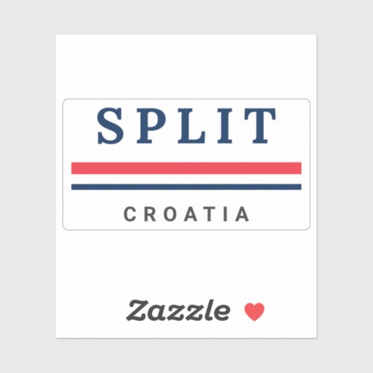 Split Stad Kroatië Sticker (Vel)