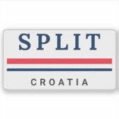 Split Stad Kroatië Sticker (Voorkant)