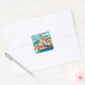 Split stad Kroatië Vierkante Sticker (Envelop)