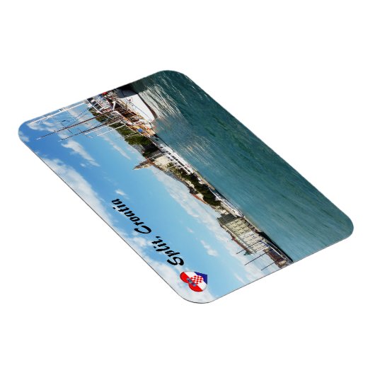 Split stadshaven - Dalmatië, Kroatië Magneet (Rechterzijde)