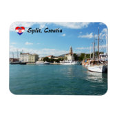 Split stadshaven - Dalmatië, Kroatië Magneet (Horizontaal)