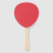 Split Texture Petal Fan – Tomaat Rood (Custom) Handwaaier (Achterkant)