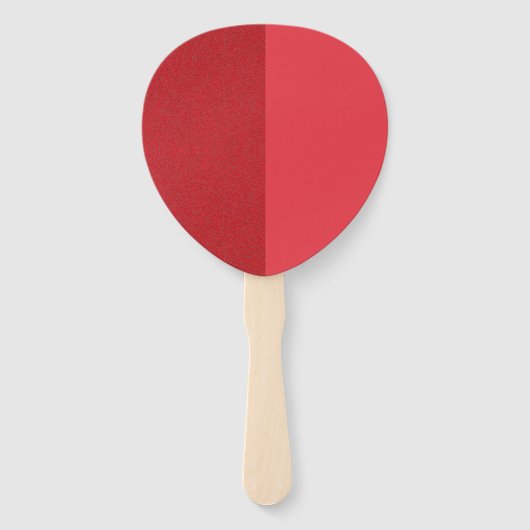 Split Texture Petal Fan – Tomaat Rood (Custom) Handwaaier (Voorkant)