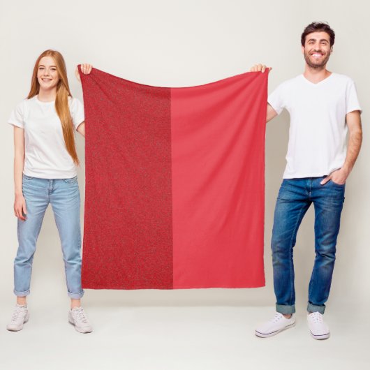 Split Tomaat Rood Designer Fleece Deken - Aangepas (In situ)