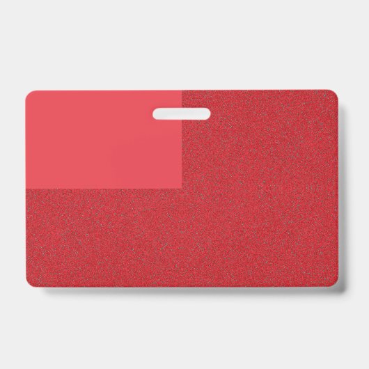 Split Tomato Red Textured ID Badge – (Voorzijde)