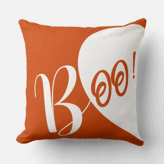 Split Tone Boo Typografie Worp Kussen | Spooky 