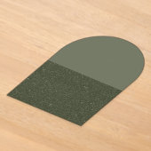 Split-Tone Mosgroene Gebogen Acryl Uitnodiging (Ma (Laagn)