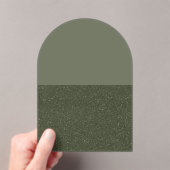 Split-Tone Moss Arch Acryl Uitnodiging (Custom) (Insitu (Draagbaar))