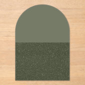 Split-Tone Moss Arch Acryl Uitnodiging (Custom) (Voorkant)