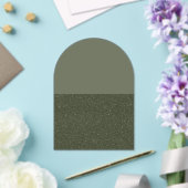 Split-Tone Moss Arch Acryl Uitnodiging (Custom) (Insitu (Huwelijk))