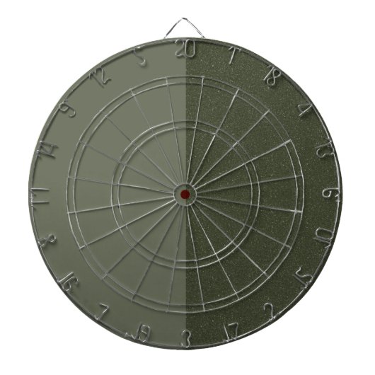 Split-Tone Moss Green Dartboard (Textured & Matte) Dartbord (Voorkant)
