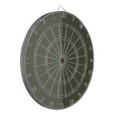 Split-Tone Moss Green Dartboard (Textured & Matte) Dartbord (Voorkant Links)