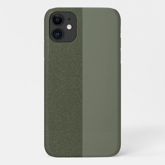 Split-Tone Moss Green iPhone 11 Hoesje – Aanpassen (Achterkant)
