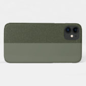 Split-Tone Moss Green iPhone 11 Hoesje – Aanpassen (Achterkant (horizontaal))