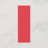 Split-Tone Tomato Red Calling Card –  Contactkaartje (Achterkant)