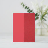Split-Tone Tomato Red Holiday Briefkaart – Aanpass (Staand voorkant)