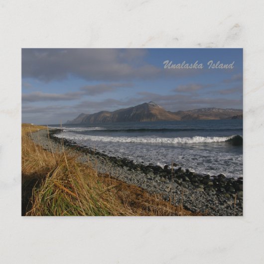Split top Mountain op Unalaska Island Briefkaart (Voorkant)