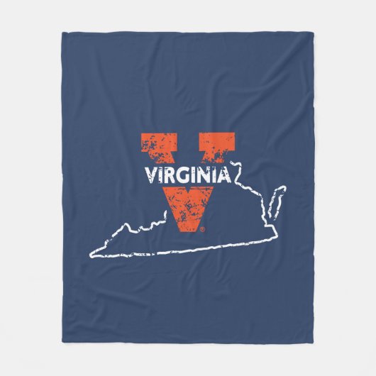 Split V Virginia State Love Fleece Deken (Voorkant)