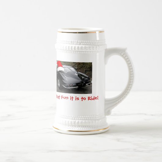 Split-venster met kerstcadeau bierpul (Rechts)