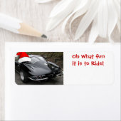 Split-venster met kerstcadeau etiket (Insitu)