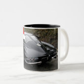 Split-venster voor kerstCorvette Black Tweekleurige Koffiemok (Voorkant rechts)