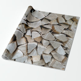 Split Wood Pile Cadeaupapier